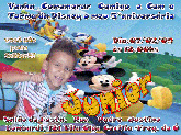 convite da disney  tamanho 10x15